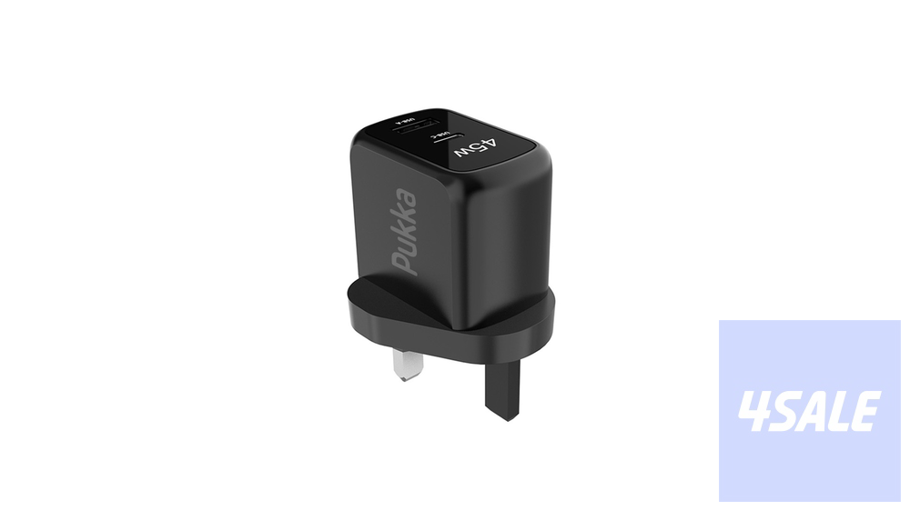 Pukka P-iCharg45 Wall Charger 45 Watt Gan-Black0