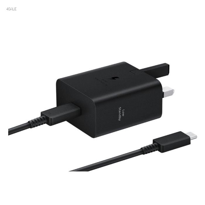Samsung 45W PD Adapter with USB-C to USB-C Cable (5A) Black0