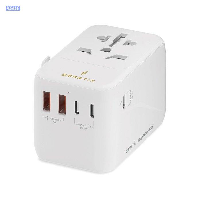 Smart Premium 35W PD International Travel Adaptor - White0