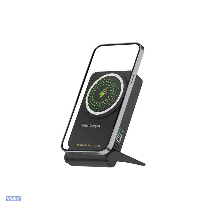 Smartix Premium Magnetic Power Bank 10000mAh with 45W USB-C PD Black0