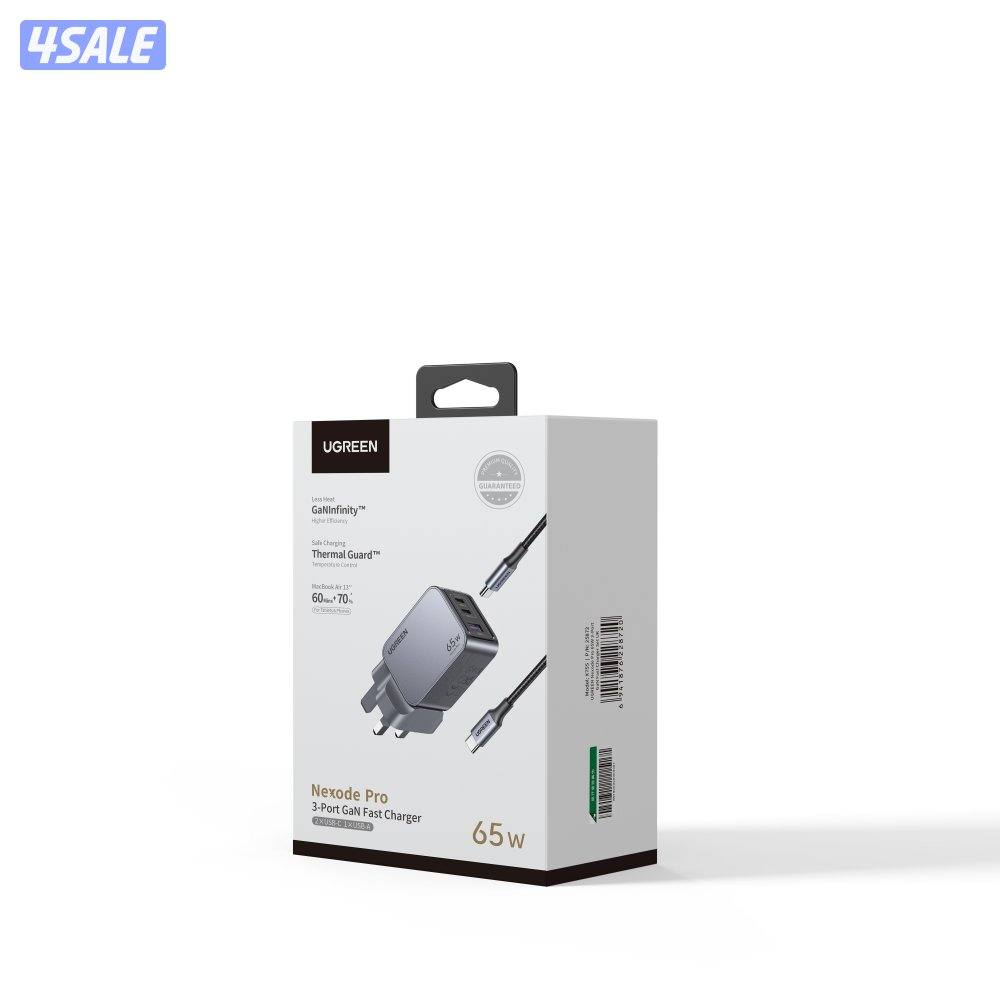 UGREEN Nexode Pro 65W 3-Port GaN Fast Charger UK 258720
