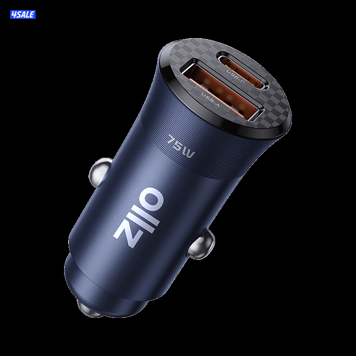 OllZ BoostDrive75W Car Charger 75Watt (USB-C & USB-A)0