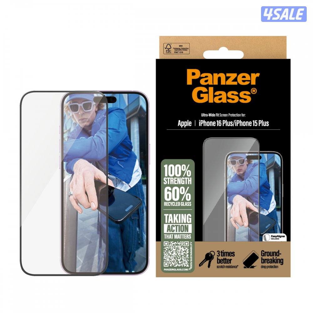 PanzerGlass® Screen Protector iPhone '24 6.7" | Ultra-Wide Fit0