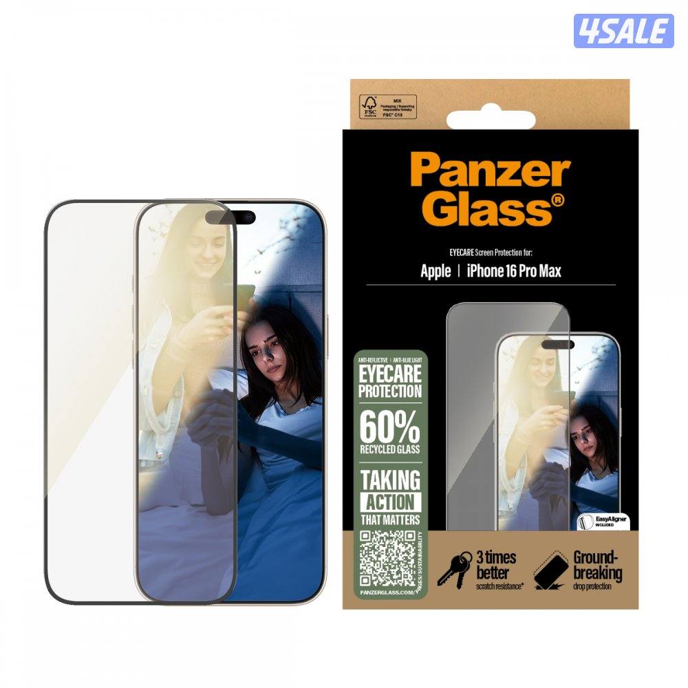 PanzerGlass® EyeCare Screen Protector iPhone '24 6.9" Pro | Ultra-Wide Fit0