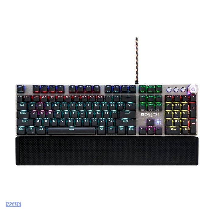 CANYON Nightfall Wired mechanical Gaming Keyboard, Black/lighting effects0