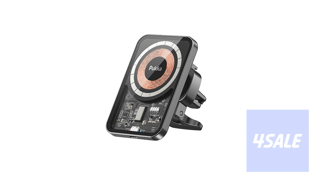 Pukka P-TransMount  MagSafe Wireless Car Charger - Transparent0