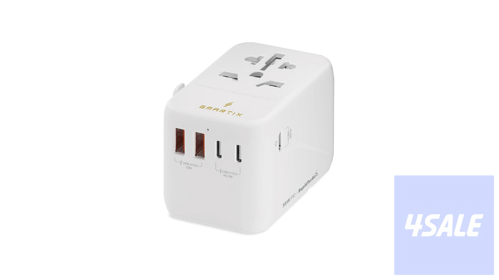 Smart Premium 35W PD International Travel Adaptor - White0