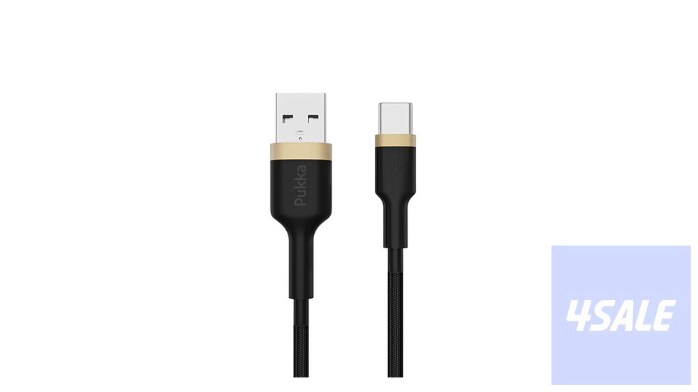 Pukka P-CordAC USB-A to USB-C Cable-Black0