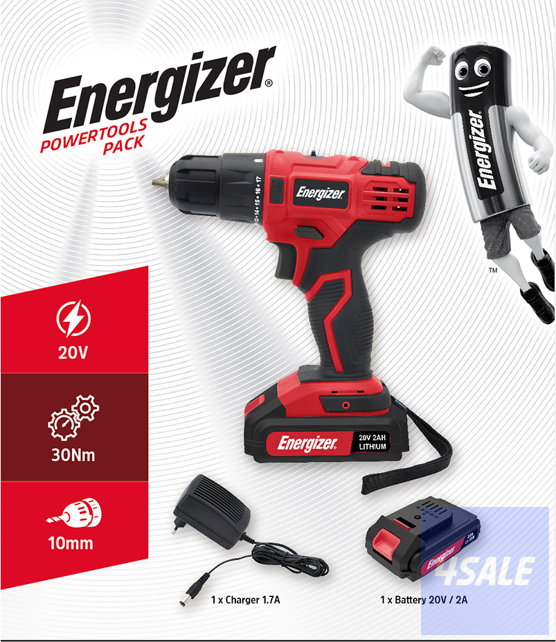 Energizer Cordless Drill (Pack)5