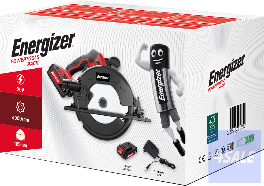 Energizer Cordless Circular Saw (Pack)8