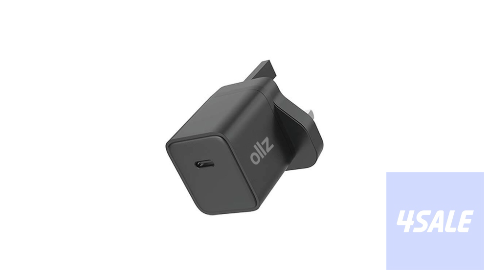 OllZ PowerCharge35PD 35Watt GaN Super compact USB-C Ported PD 35W  UK plug  Black0