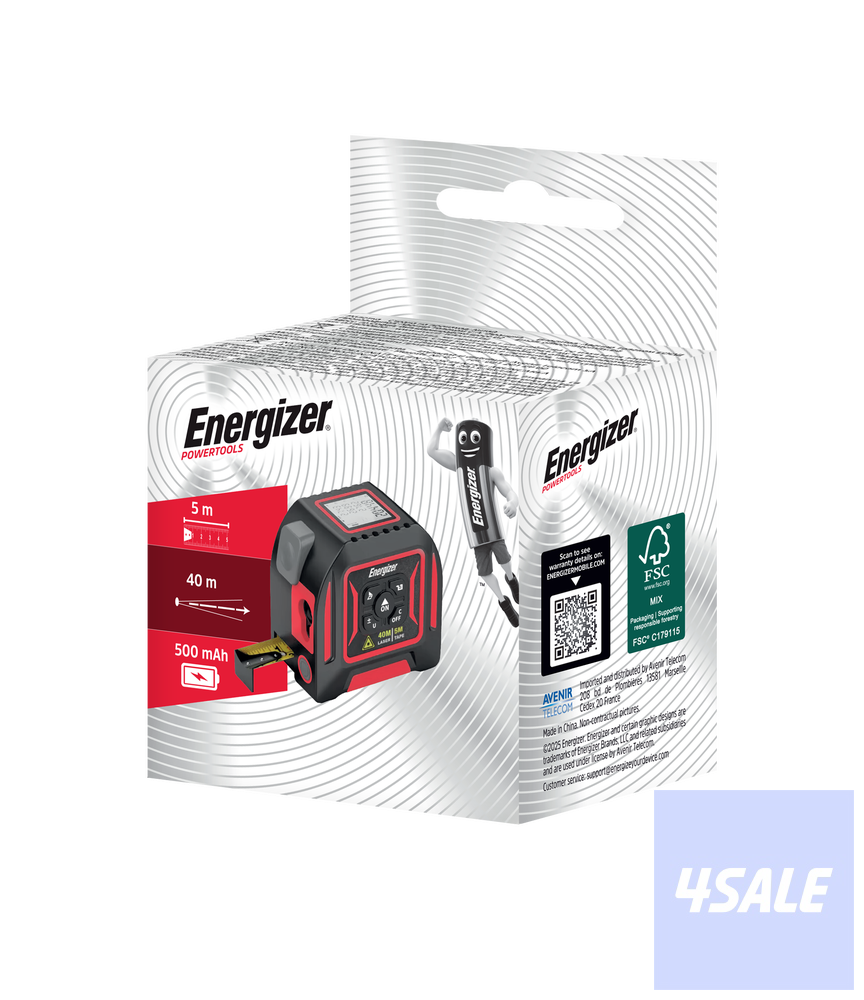 Energizer Laser Distance Meter 40m4