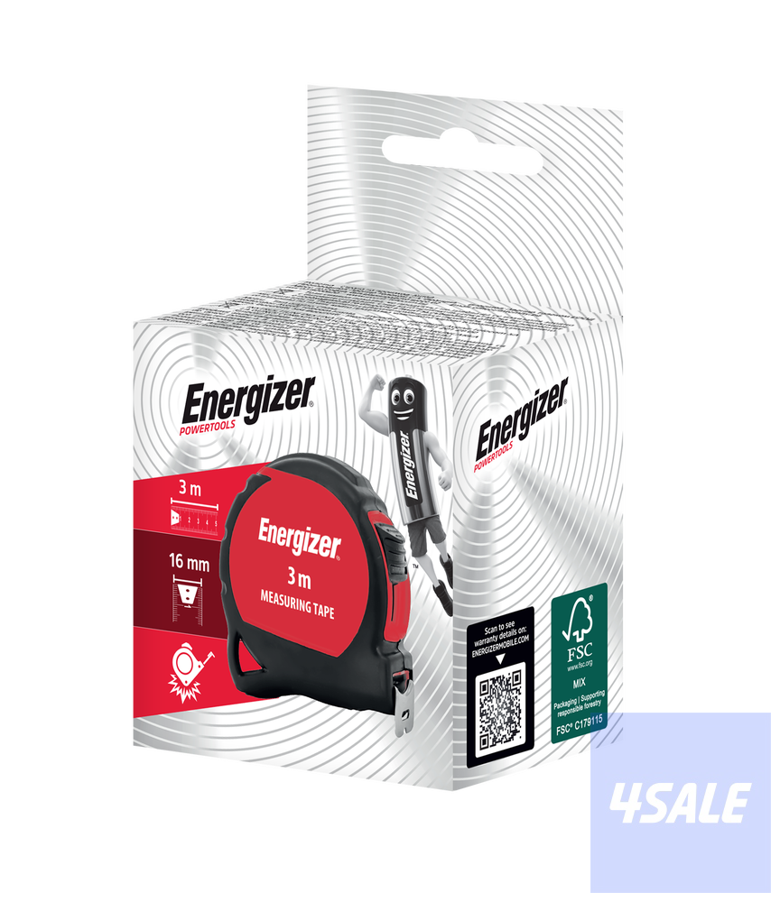 Energizer Tape Measure 3m7