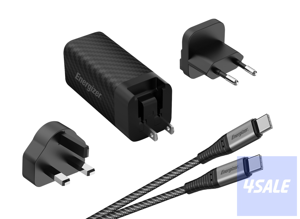Energizer Wall charger 90W+ USBC/C Cable Black3