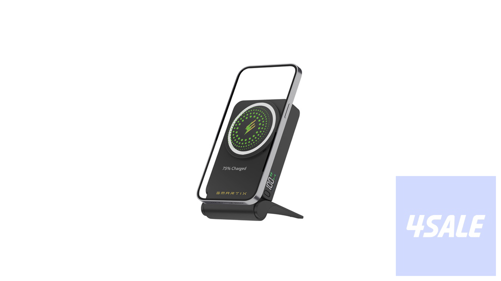 Smartix Premium Magnetic Power Bank 10000mAh with 45W USB-C PD Black0